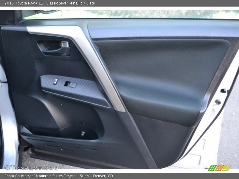 Classic Silver Metallic / Black 2015 Toyota RAV4 LE