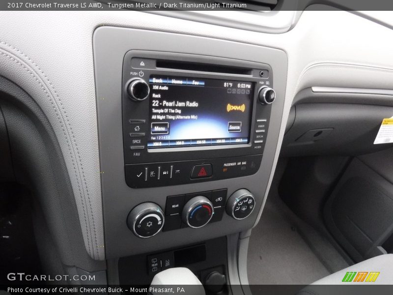 Tungsten Metallic / Dark Titanium/Light Titanium 2017 Chevrolet Traverse LS AWD