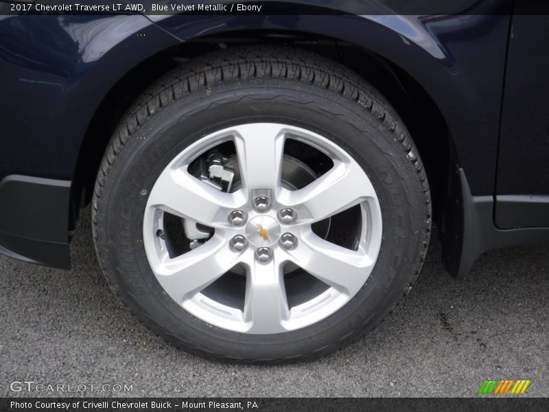 Blue Velvet Metallic / Ebony 2017 Chevrolet Traverse LT AWD