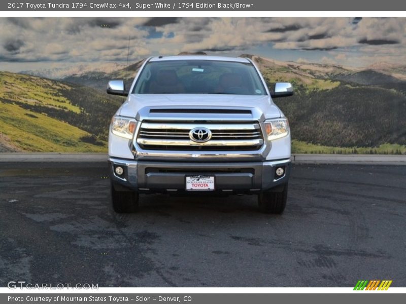 Super White / 1794 Edition Black/Brown 2017 Toyota Tundra 1794 CrewMax 4x4