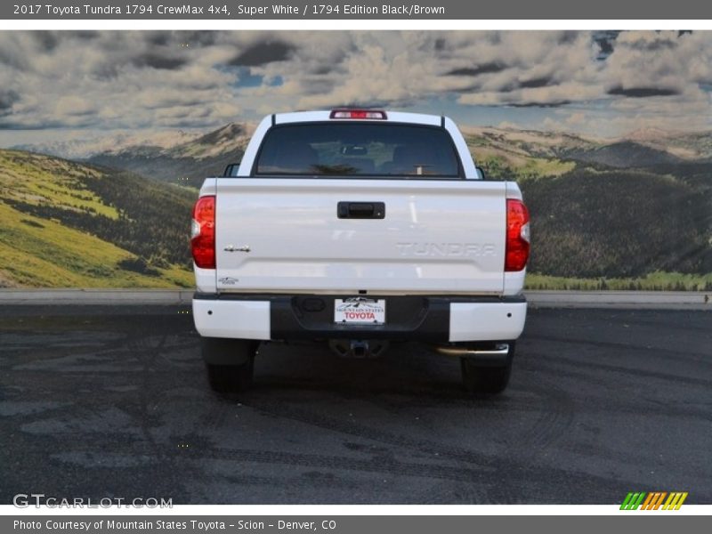 Super White / 1794 Edition Black/Brown 2017 Toyota Tundra 1794 CrewMax 4x4