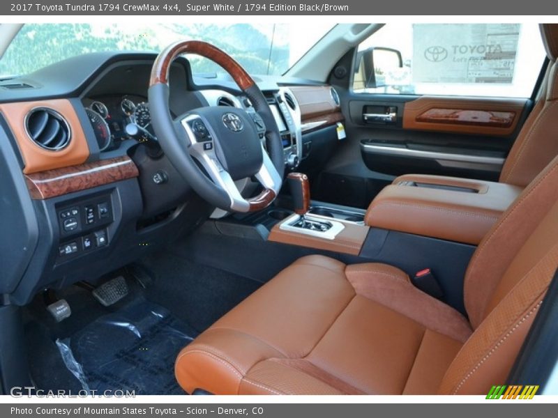 Super White / 1794 Edition Black/Brown 2017 Toyota Tundra 1794 CrewMax 4x4