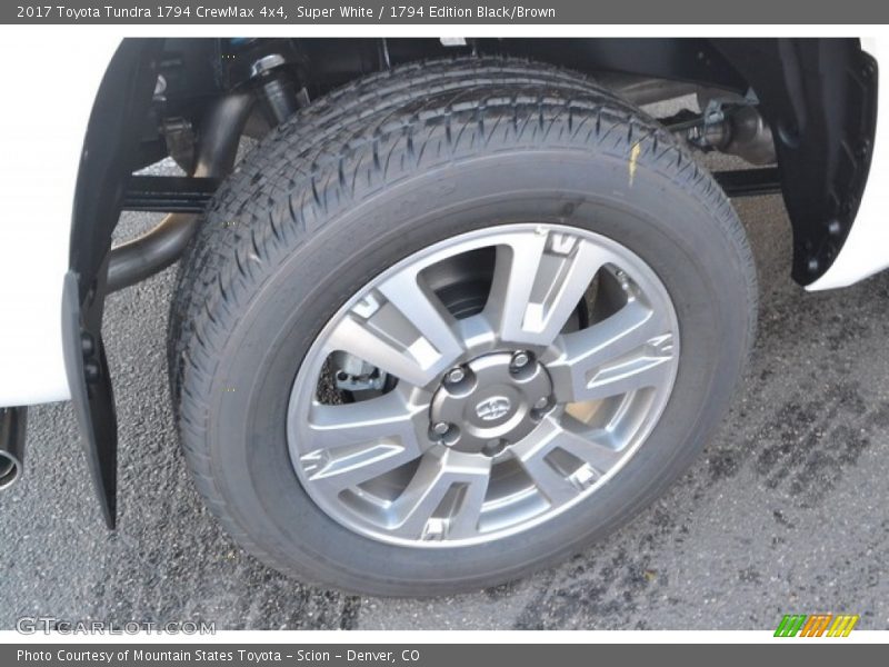 Super White / 1794 Edition Black/Brown 2017 Toyota Tundra 1794 CrewMax 4x4