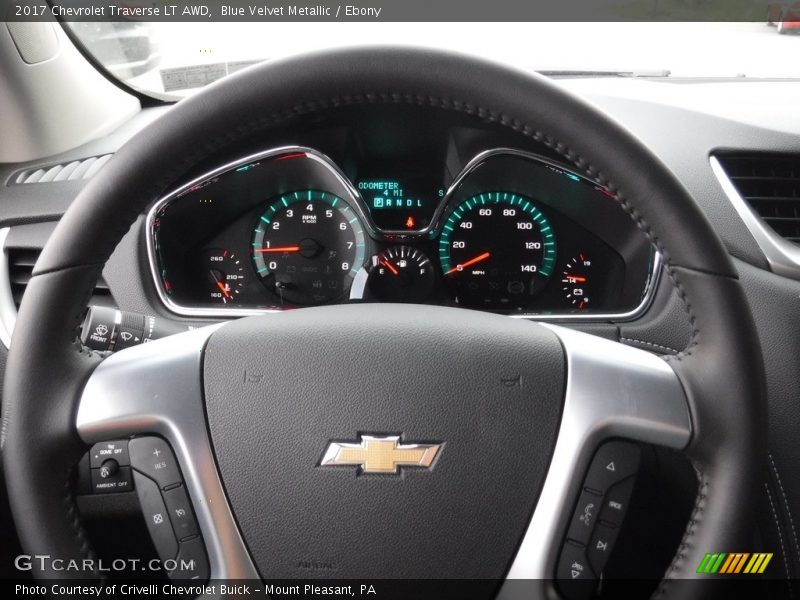 Blue Velvet Metallic / Ebony 2017 Chevrolet Traverse LT AWD