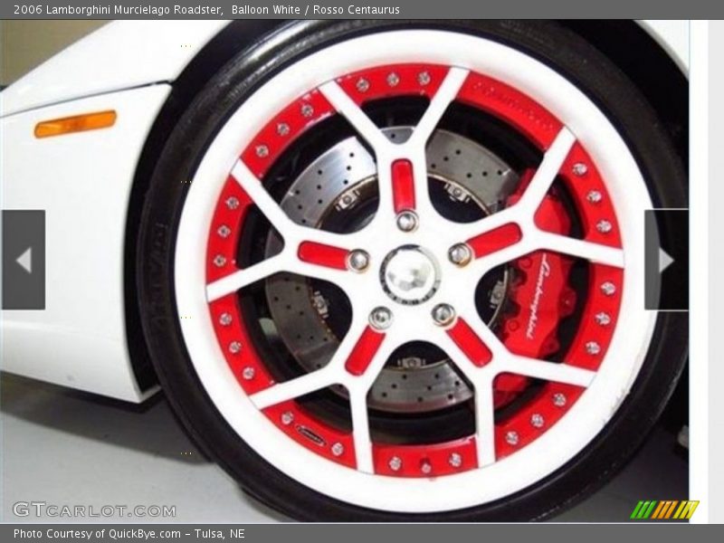 Balloon White / Rosso Centaurus 2006 Lamborghini Murcielago Roadster