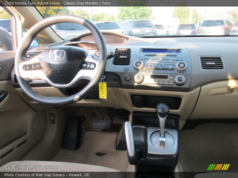 Galaxy Gray Metallic / Ivory 2006 Honda Civic Hybrid Sedan