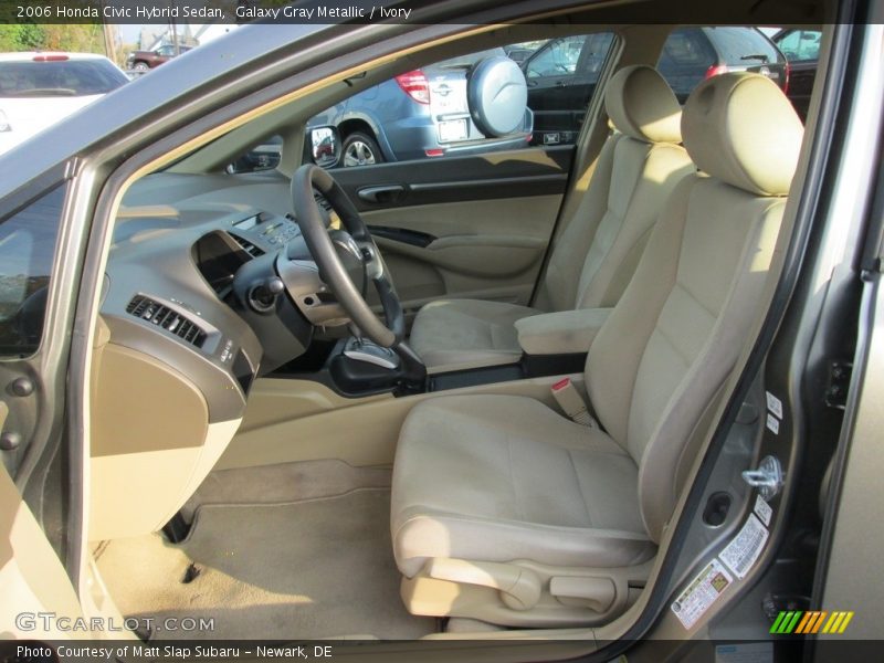 Galaxy Gray Metallic / Ivory 2006 Honda Civic Hybrid Sedan