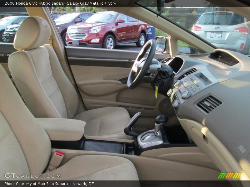 Galaxy Gray Metallic / Ivory 2006 Honda Civic Hybrid Sedan