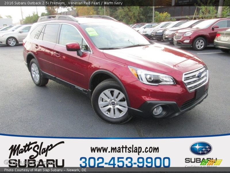 Venetian Red Pearl / Warm Ivory 2016 Subaru Outback 2.5i Premium