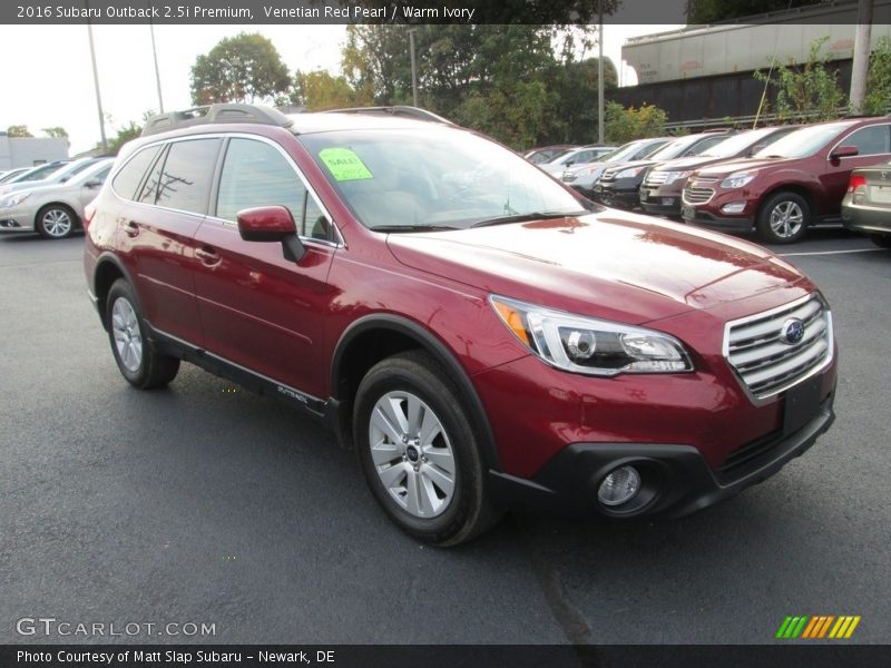 Venetian Red Pearl / Warm Ivory 2016 Subaru Outback 2.5i Premium