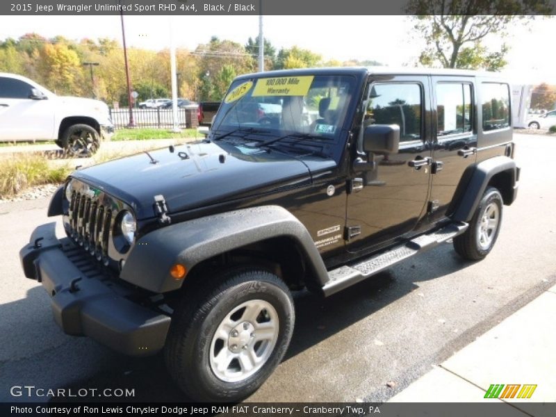 Front 3/4 View of 2015 Wrangler Unlimited Sport RHD 4x4