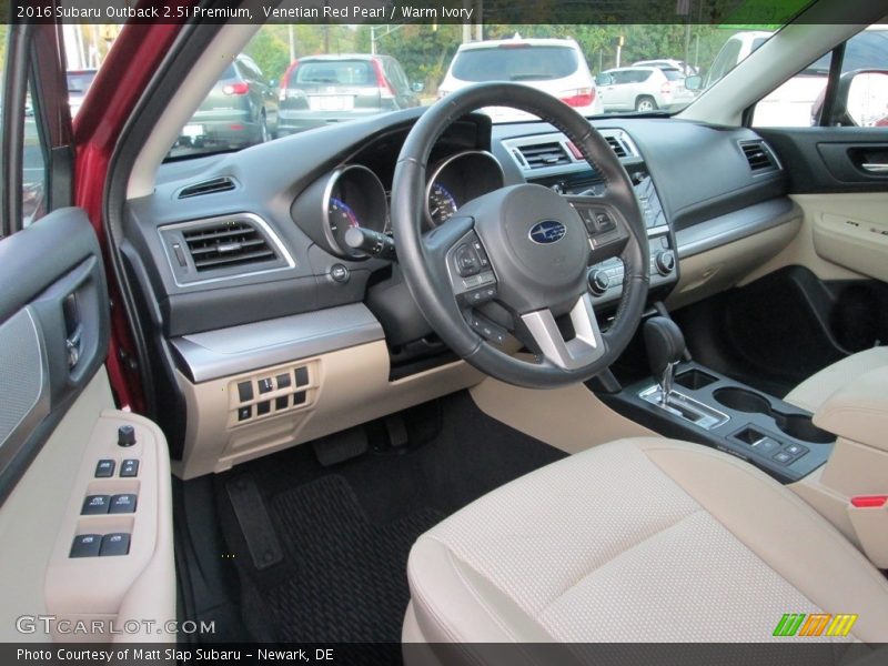 Venetian Red Pearl / Warm Ivory 2016 Subaru Outback 2.5i Premium