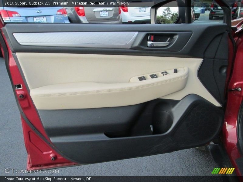Venetian Red Pearl / Warm Ivory 2016 Subaru Outback 2.5i Premium