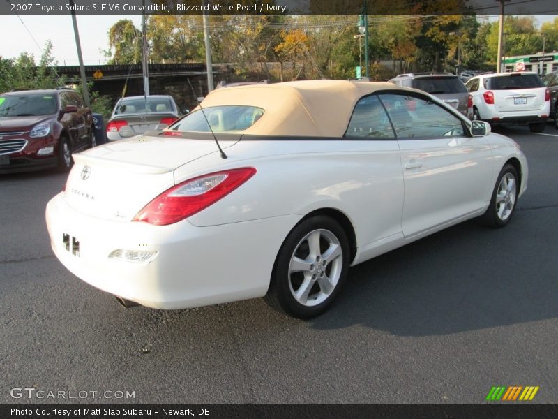 Blizzard White Pearl / Ivory 2007 Toyota Solara SLE V6 Convertible