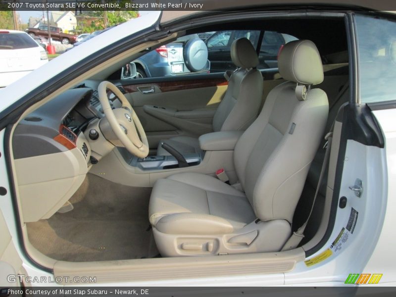 Blizzard White Pearl / Ivory 2007 Toyota Solara SLE V6 Convertible