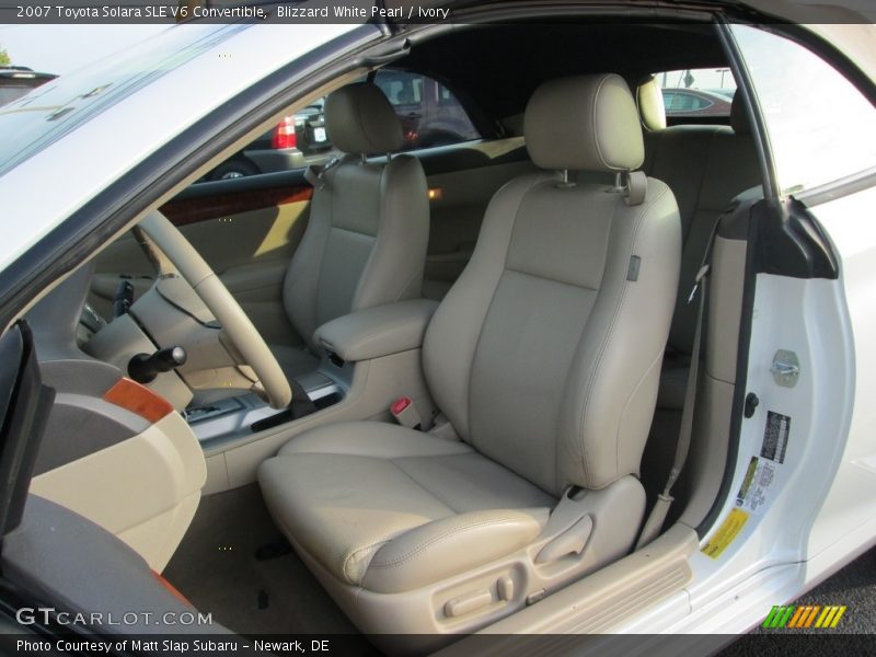 Blizzard White Pearl / Ivory 2007 Toyota Solara SLE V6 Convertible