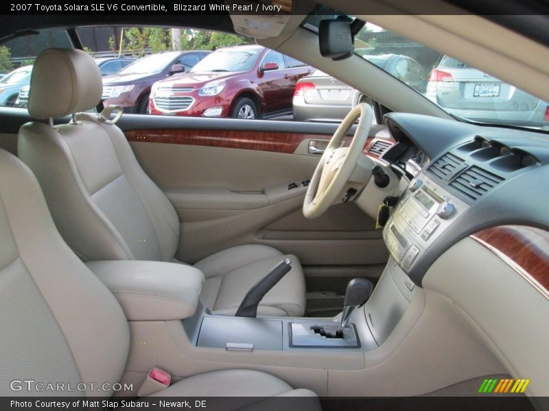 Blizzard White Pearl / Ivory 2007 Toyota Solara SLE V6 Convertible