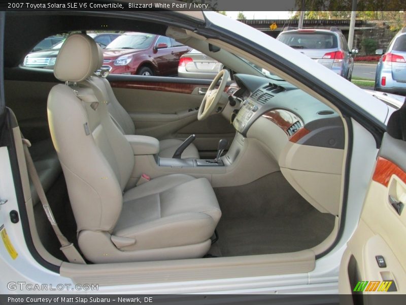 Blizzard White Pearl / Ivory 2007 Toyota Solara SLE V6 Convertible