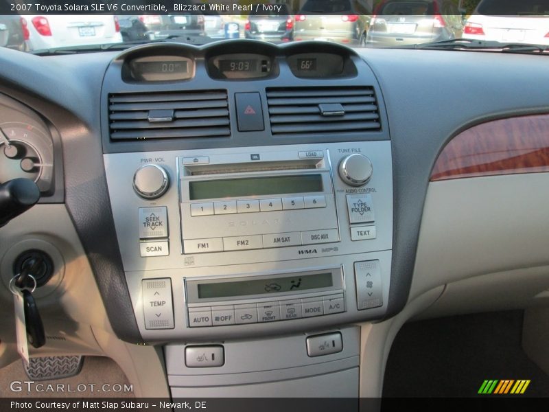 Blizzard White Pearl / Ivory 2007 Toyota Solara SLE V6 Convertible