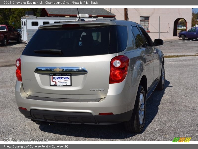 Champagne Silver Metallic / Jet Black 2015 Chevrolet Equinox LS