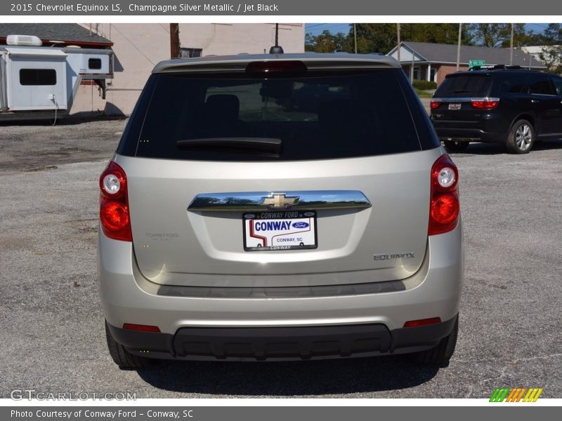 Champagne Silver Metallic / Jet Black 2015 Chevrolet Equinox LS
