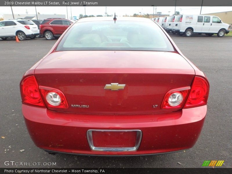 Red Jewel / Titanium 2009 Chevrolet Malibu LT Sedan