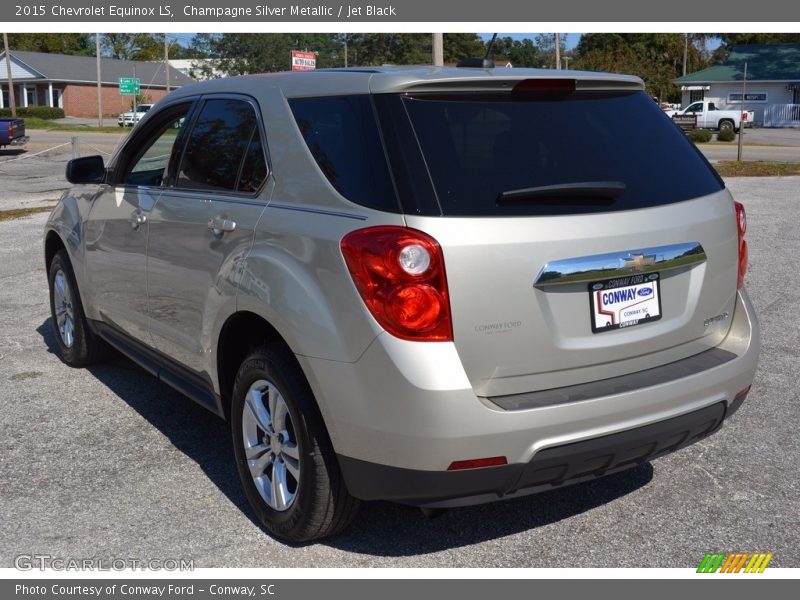 Champagne Silver Metallic / Jet Black 2015 Chevrolet Equinox LS