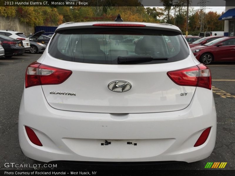 Monaco White / Beige 2013 Hyundai Elantra GT