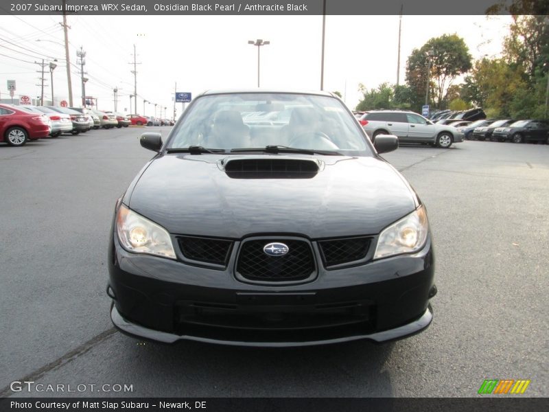 Obsidian Black Pearl / Anthracite Black 2007 Subaru Impreza WRX Sedan