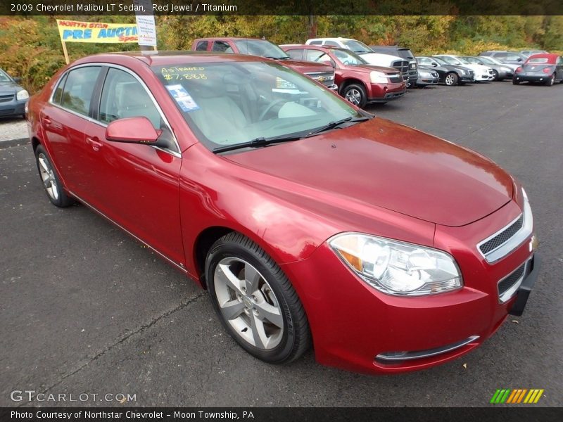 Red Jewel / Titanium 2009 Chevrolet Malibu LT Sedan