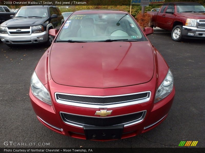 Red Jewel / Titanium 2009 Chevrolet Malibu LT Sedan