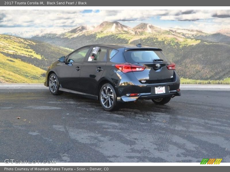 Black Sand Pearl / Black 2017 Toyota Corolla iM