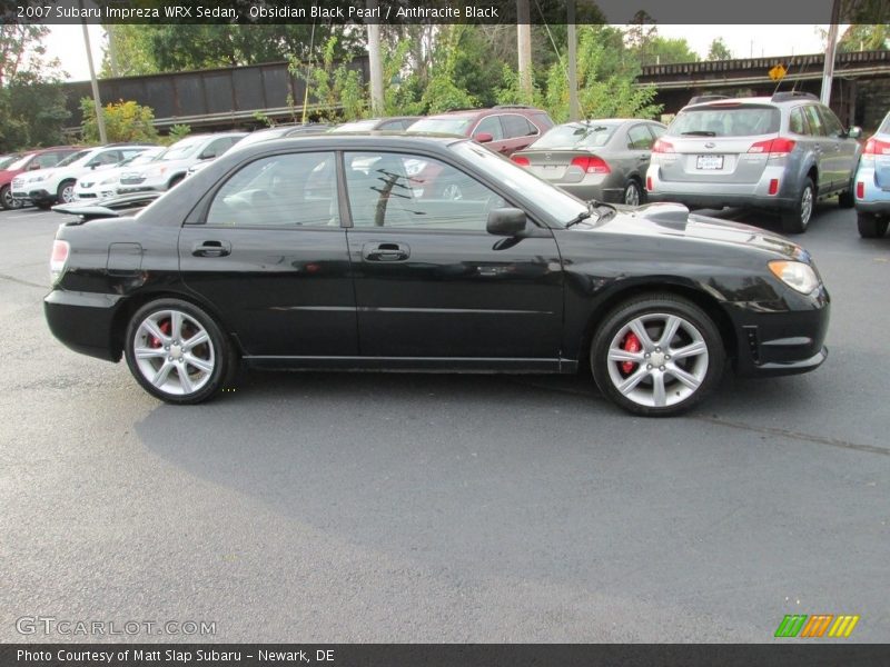 Obsidian Black Pearl / Anthracite Black 2007 Subaru Impreza WRX Sedan