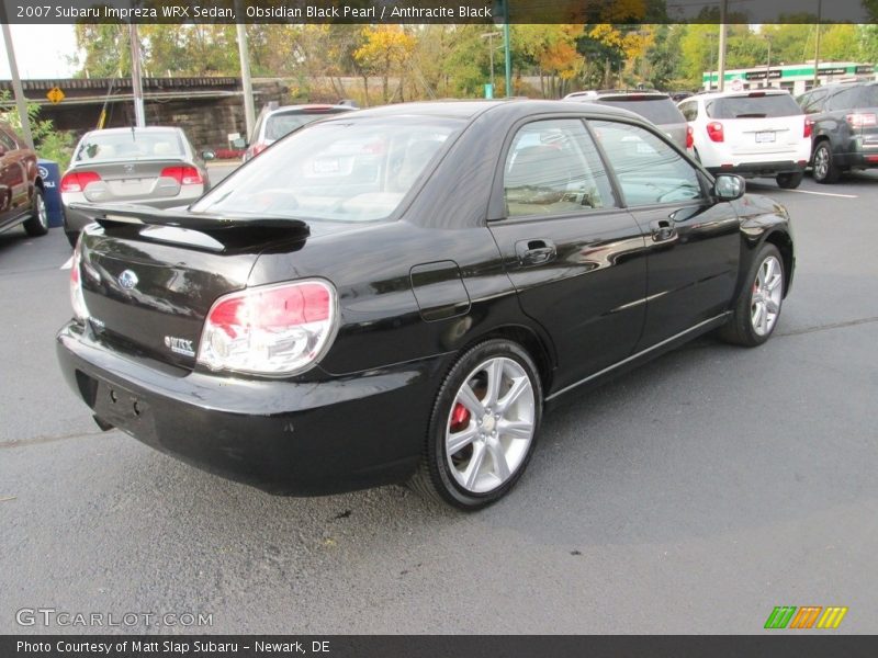 Obsidian Black Pearl / Anthracite Black 2007 Subaru Impreza WRX Sedan
