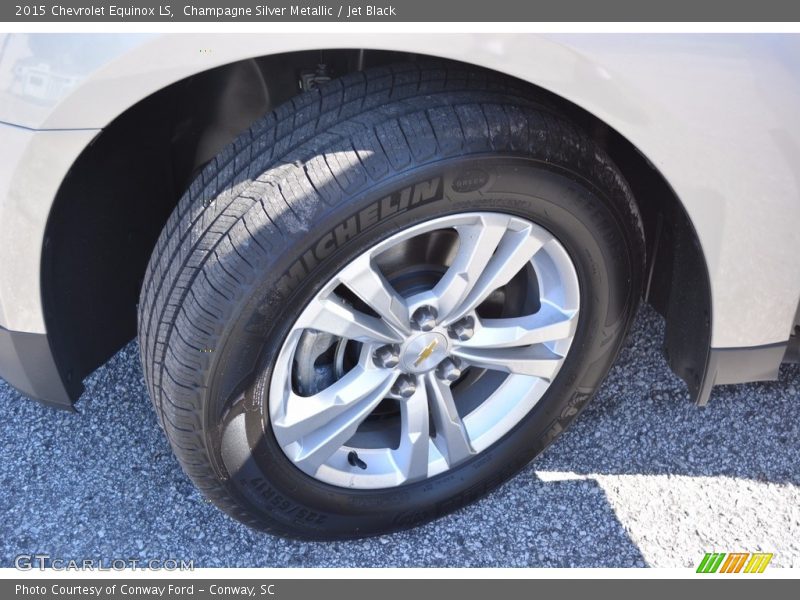 Champagne Silver Metallic / Jet Black 2015 Chevrolet Equinox LS