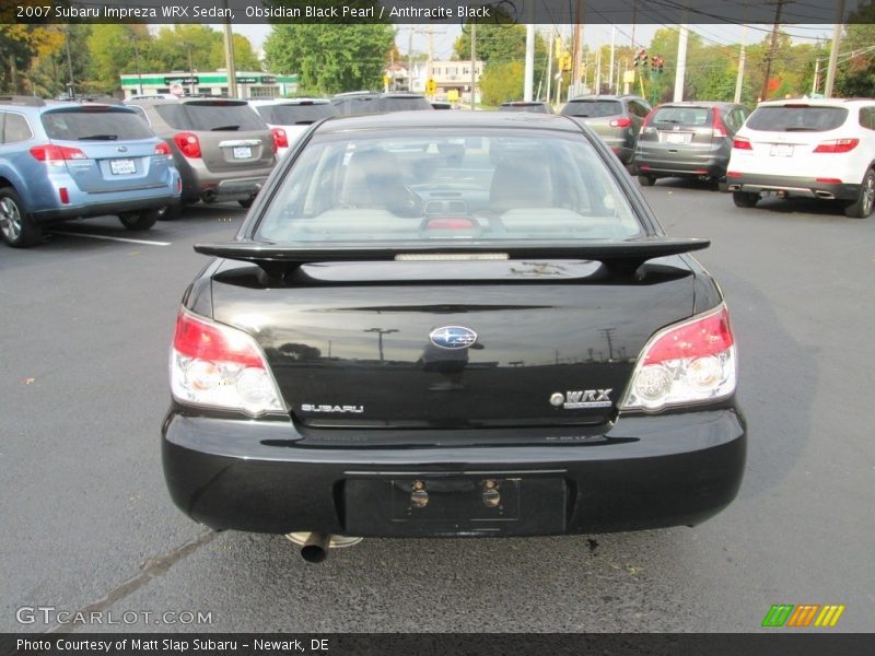 Obsidian Black Pearl / Anthracite Black 2007 Subaru Impreza WRX Sedan