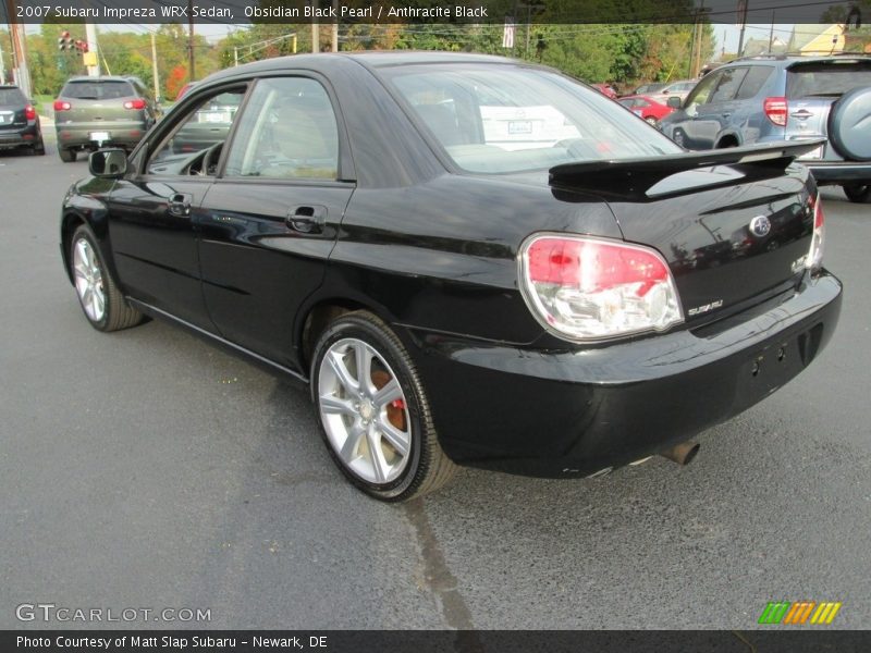 Obsidian Black Pearl / Anthracite Black 2007 Subaru Impreza WRX Sedan