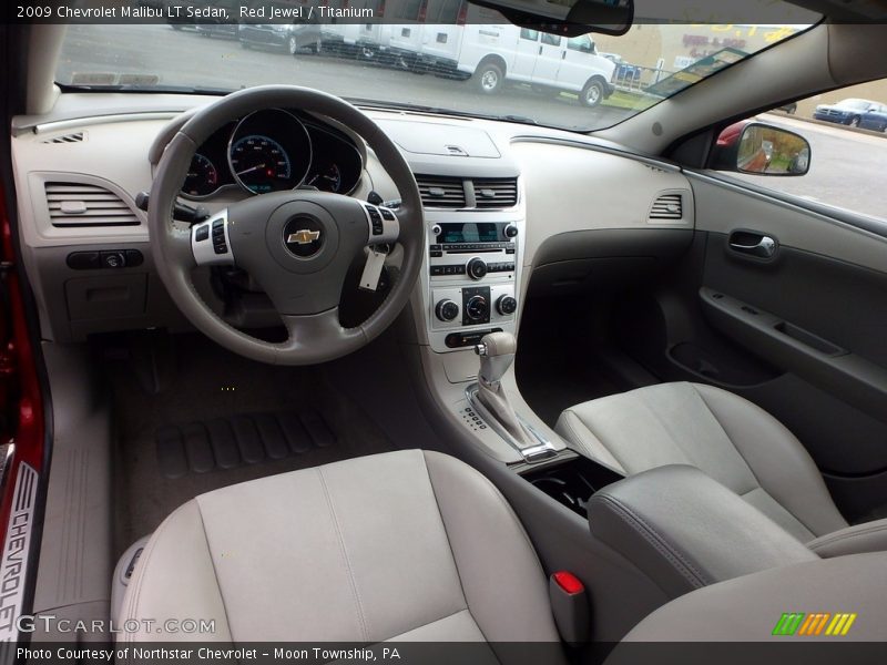 Red Jewel / Titanium 2009 Chevrolet Malibu LT Sedan