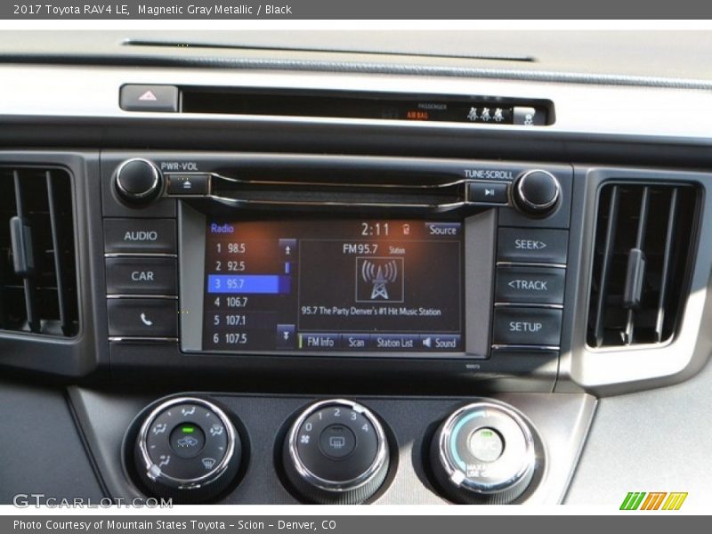 Magnetic Gray Metallic / Black 2017 Toyota RAV4 LE