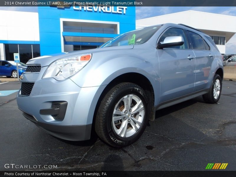 Silver Topaz Metallic / Light Titanium/Jet Black 2014 Chevrolet Equinox LT AWD