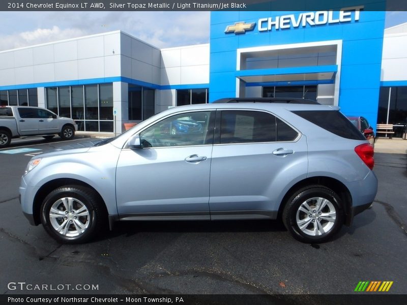 Silver Topaz Metallic / Light Titanium/Jet Black 2014 Chevrolet Equinox LT AWD