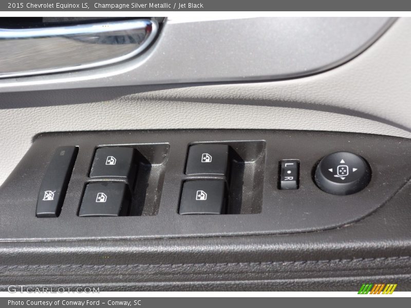 Champagne Silver Metallic / Jet Black 2015 Chevrolet Equinox LS