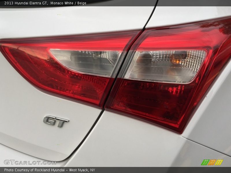 Monaco White / Beige 2013 Hyundai Elantra GT