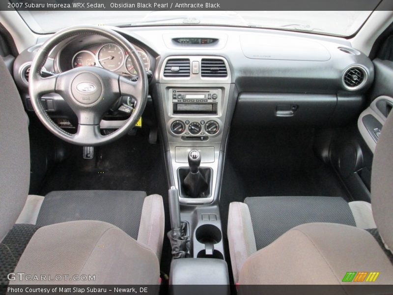 Obsidian Black Pearl / Anthracite Black 2007 Subaru Impreza WRX Sedan