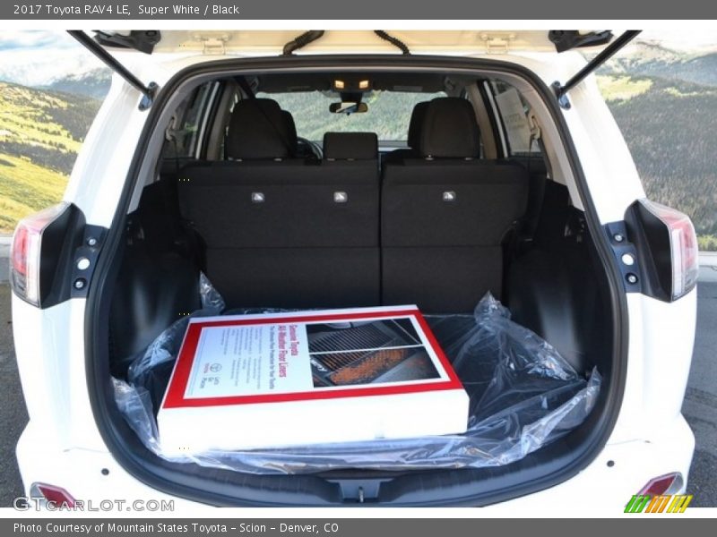 Super White / Black 2017 Toyota RAV4 LE