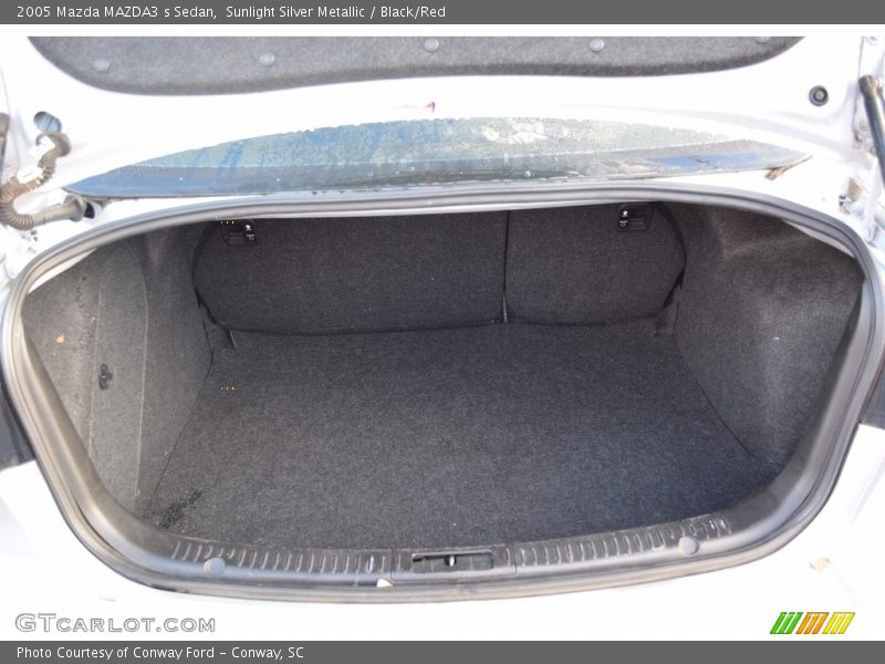 Sunlight Silver Metallic / Black/Red 2005 Mazda MAZDA3 s Sedan