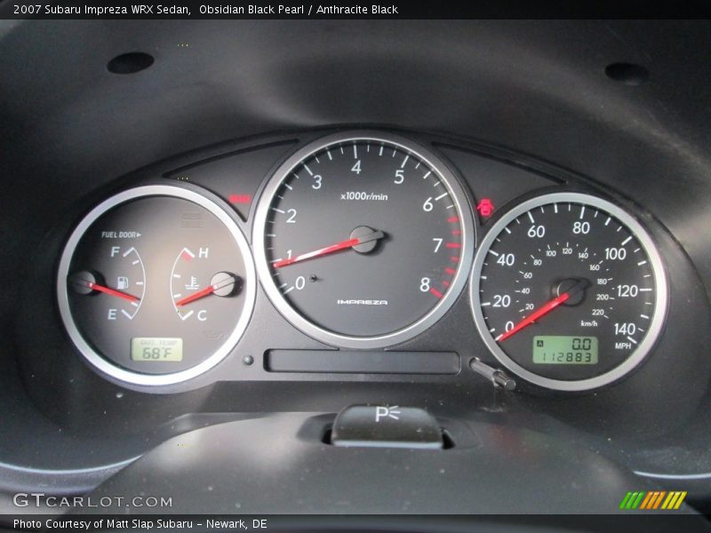 Obsidian Black Pearl / Anthracite Black 2007 Subaru Impreza WRX Sedan
