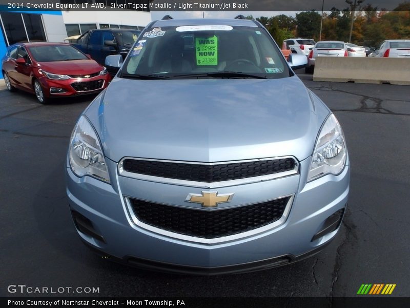 Silver Topaz Metallic / Light Titanium/Jet Black 2014 Chevrolet Equinox LT AWD