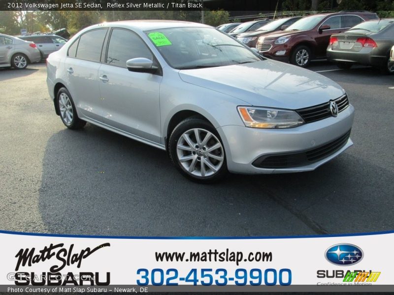 Reflex Silver Metallic / Titan Black 2012 Volkswagen Jetta SE Sedan
