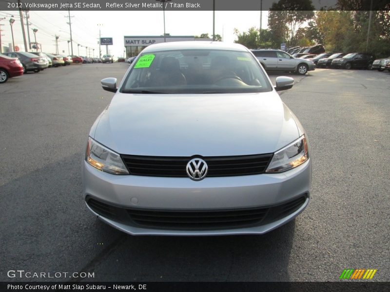 Reflex Silver Metallic / Titan Black 2012 Volkswagen Jetta SE Sedan